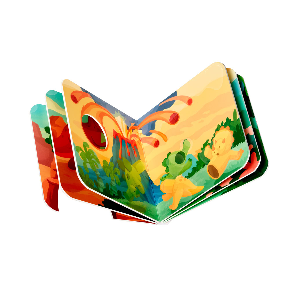 Joc magnetic Smart Max, My First Stories: Dino Friends, Carte cu povesti si dinozauri - 7 piese [6]