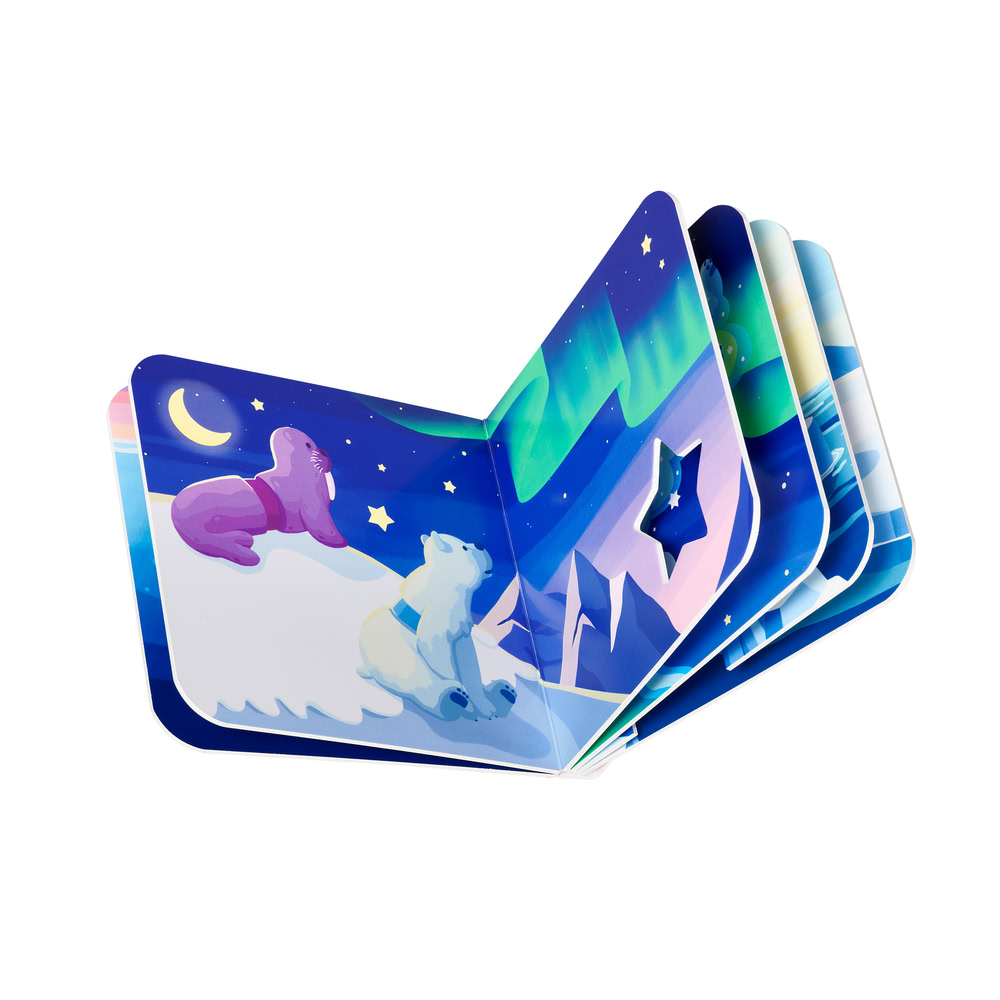Joc magnetic Smart Max, My First Stories: Polar Friends, Carte cu povesti si animale polare - 7 piese [6]