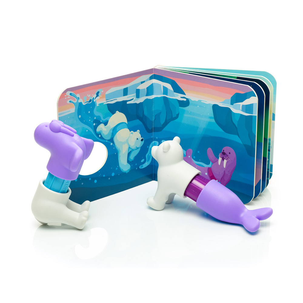 Joc magnetic Smart Max, My First Stories: Polar Friends, Carte cu povesti si animale polare - 7 piese [5]