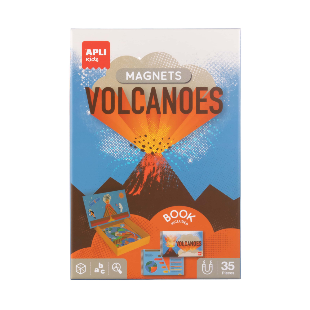 Joc magnetic Vulcani 35 piese, Apli Kids, +5 ani [2]