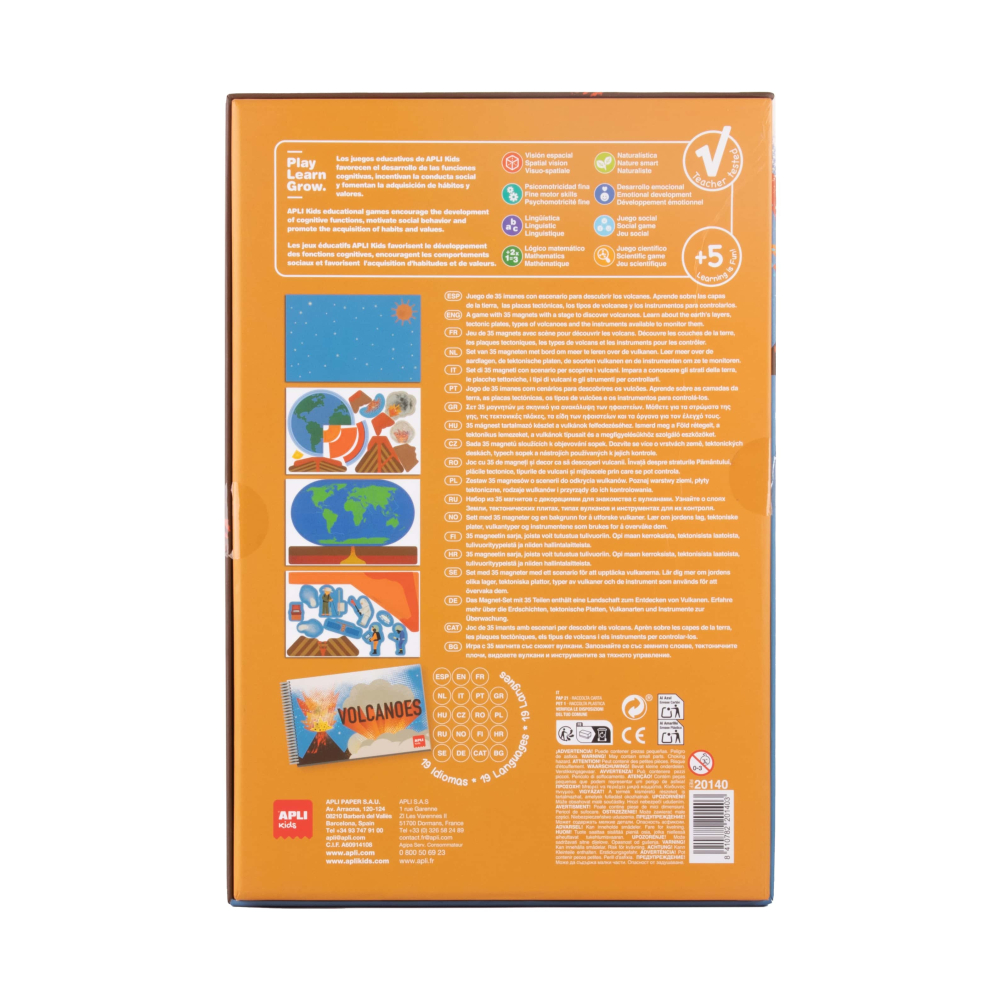Joc magnetic Vulcani 35 piese, Apli Kids, +5 ani [3]