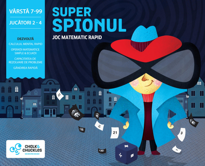 Joc matematic - Super Spionul, Chalk and Chuckles, 6-7 ani + [4]