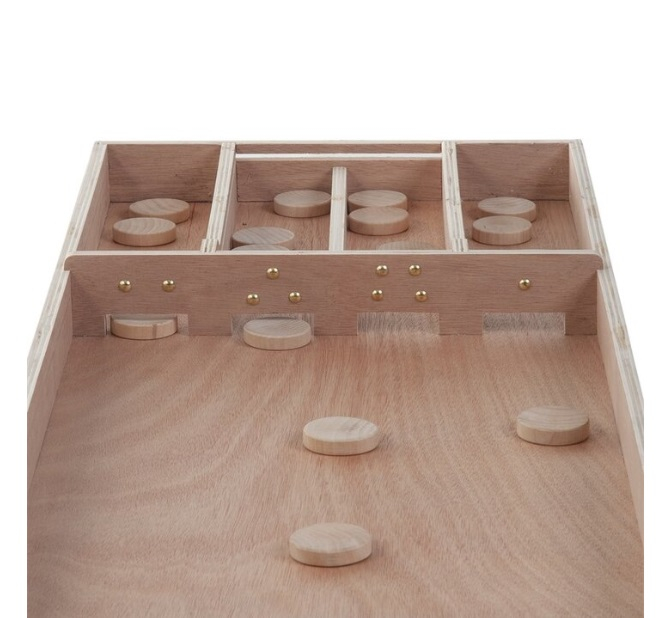 Joc olandez Sjoelen -varianta competitie nuanță deschisă, cu 30 de piese de joc Ø52 mm. [5]