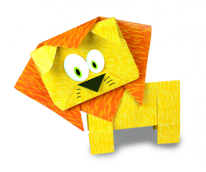 Joc Origami - Animalute salbatice, Galt, 6-7 ani + [4]