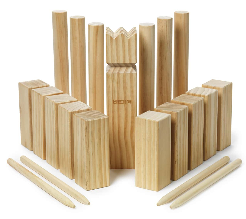 Joc original BEX Kubb - Sahul Vikingilor - din lemn de pin [2]