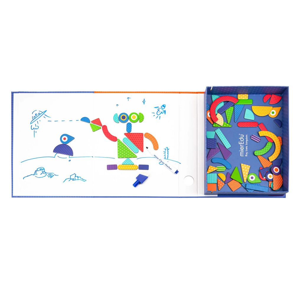 Joc puzzle magnetic de arta si asociere - Forme [4]