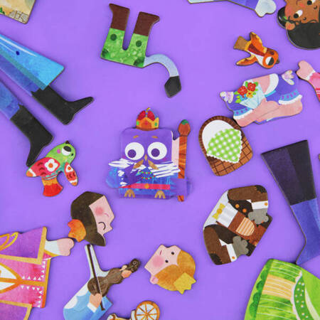 Joc puzzle magnetic de arta si asociere - Povesti [5]