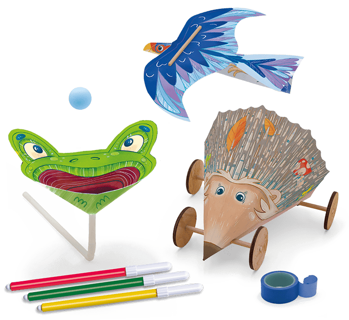 Joc STEAM - Masinarii pe baza de aer, Ludattica, 3-7 ani [2]