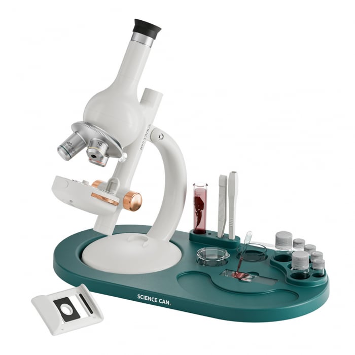 Joc STEM Set de laborator Microscop 1600, TopBright, +6 ani