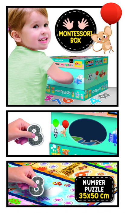 Joc tactil Montessori - Numaram si ne distram, LISCIANI, 2-3 ani + [3]