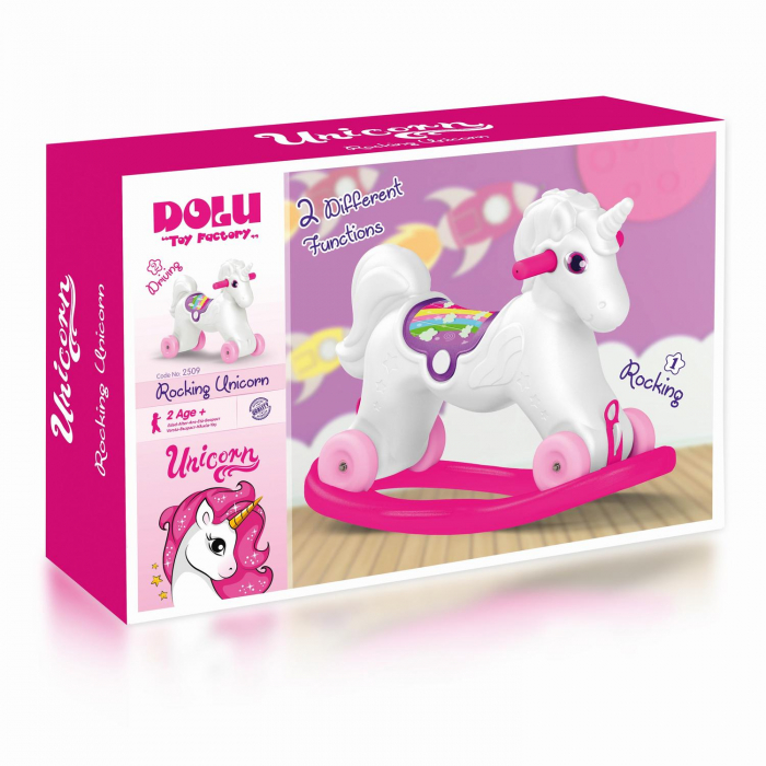 Jucarie 2 in1 - Unicorn balansoar, DOLU, 2-3 ani + [2]