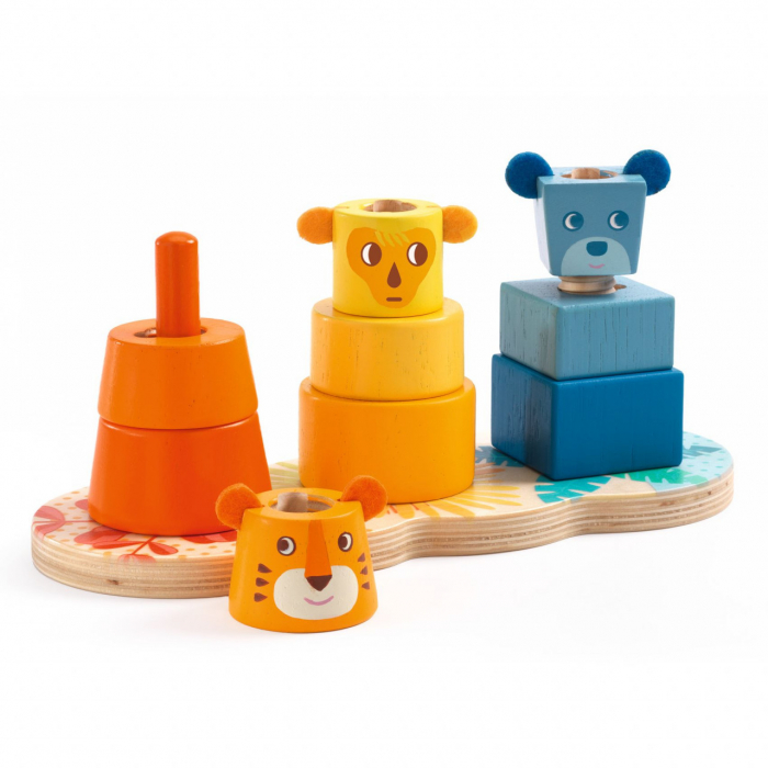 Jucarie bebe educativa MultiStack Djeco, 18 luni+ [3]