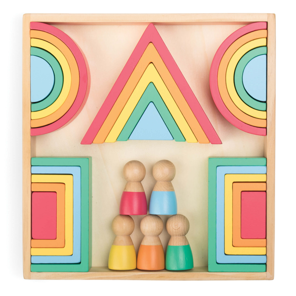 Jucarie de construit Montessori Curcubeu Kipod [8]