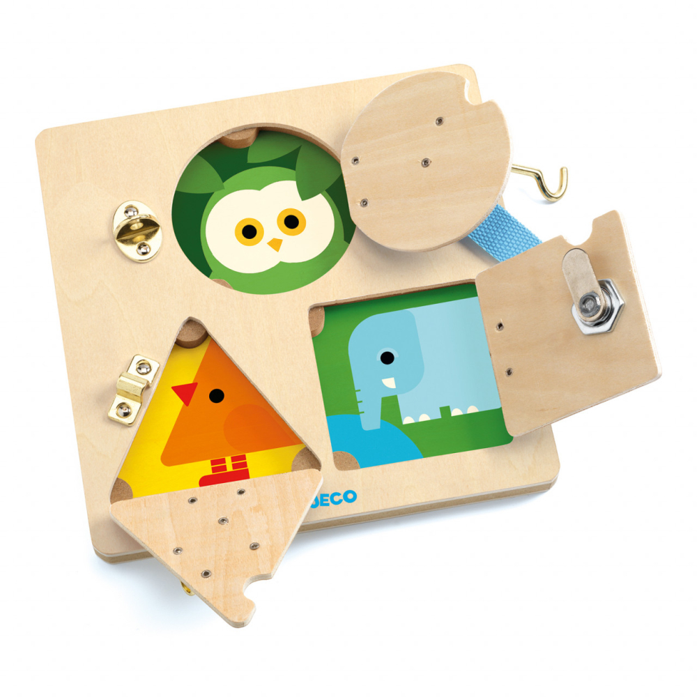 Jucarie educativa Sisteme de inchidere Lock Basic Djeco, 3 ani+ [3]