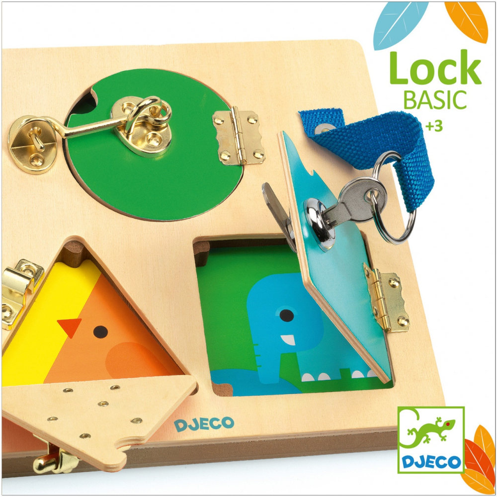 Jucarie educativa Sisteme de inchidere Lock Basic Djeco, 3 ani+ [5]