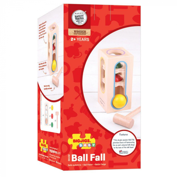 Jucarie pentru dexteritate- Turnuletul bilelor, BIGJIGS Toys, 2-3 ani + [3]