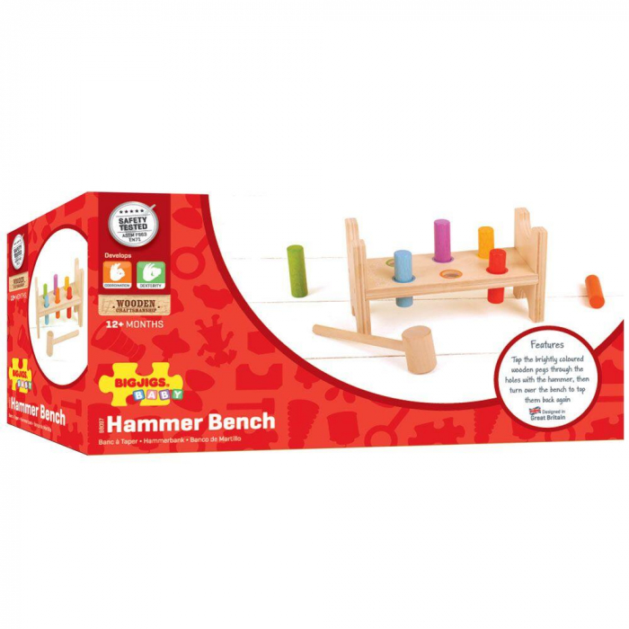 Jucarie pentru percutie, BIGJIGS Toys, 1-2 ani + [3]