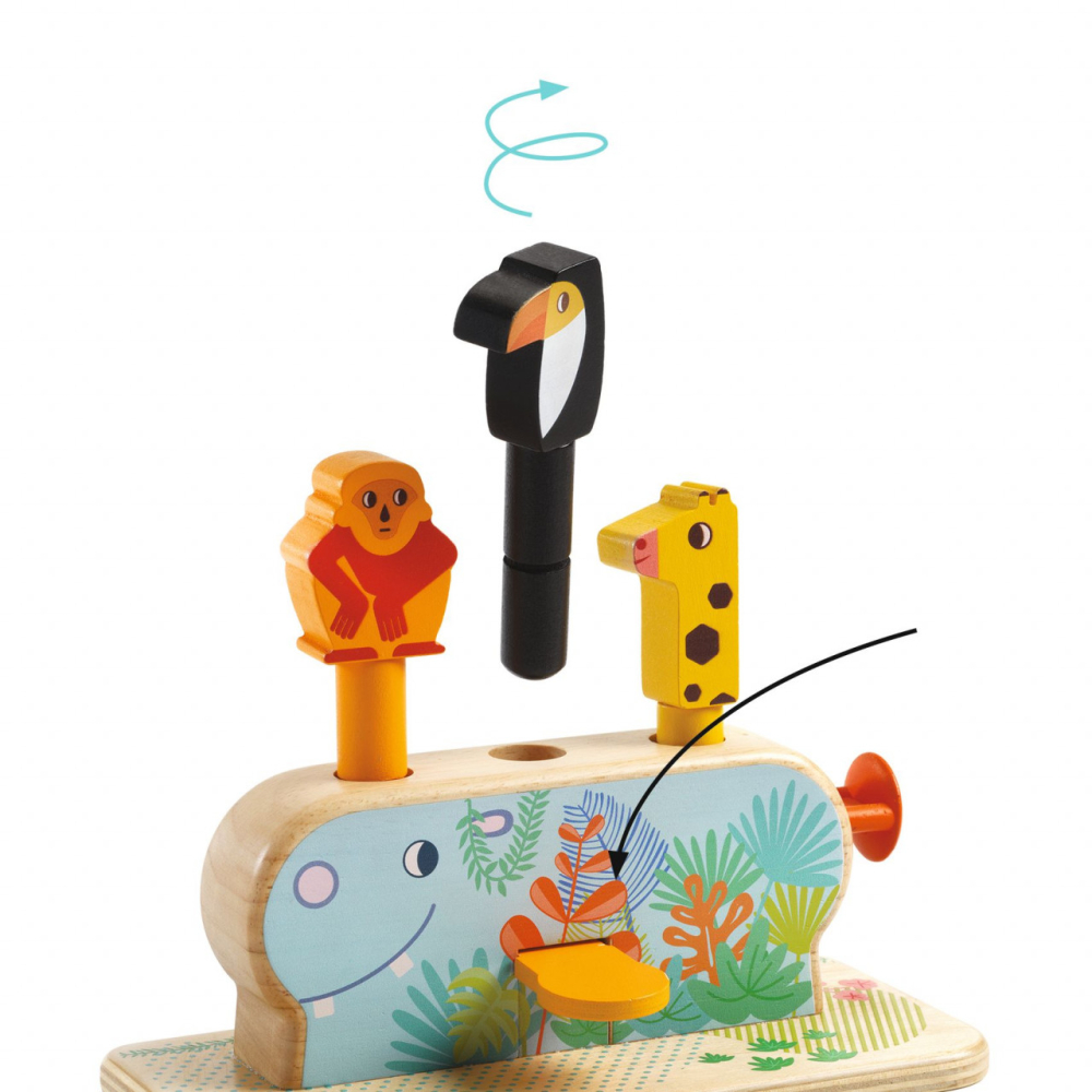 Jucarie pop-up multi activity, Djeco, 18 luni+ [2]