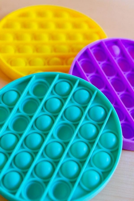 JUCARIE SENZORIALA ANTISTRES POP IT ORIGINAL GO POP ROUNDO, GALBEN, FoxMind, 6-7 ani + [4]