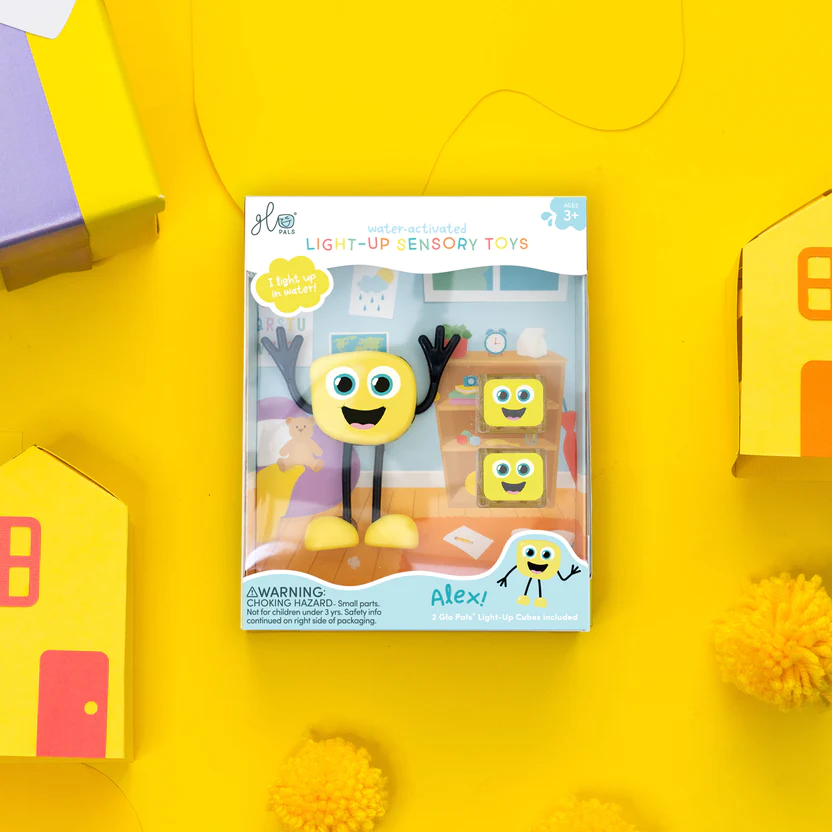 Jucarie senzoriala luminoasa Alex - Glo Pal, galben [2]