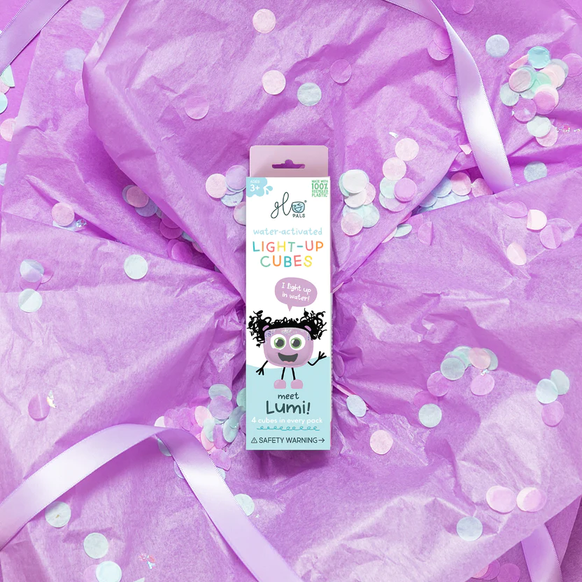 Jucarie senzoriala luminoasa Lumi - Glo Cube, mov [2]