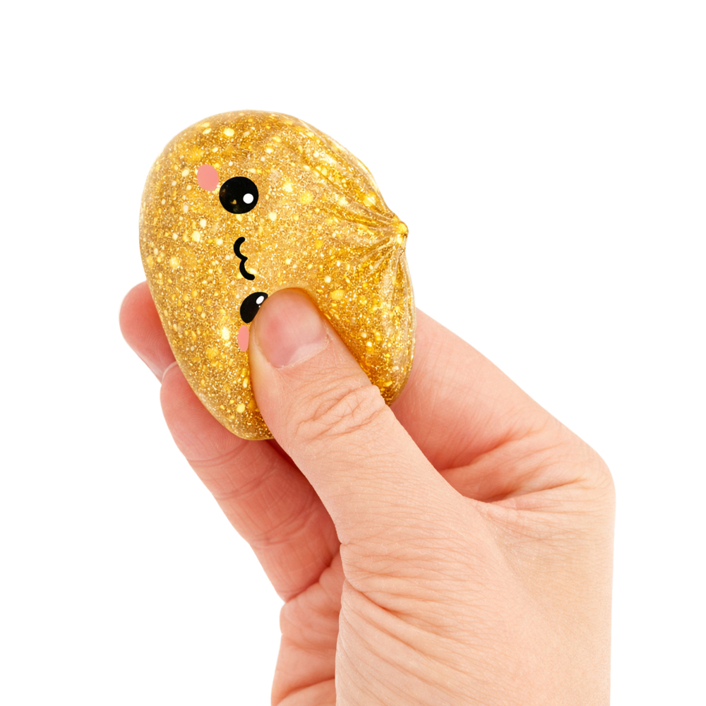 Jucarie Squishy Dumplings 6 cm Lucky Bao - mini galusca norocoasa [5]