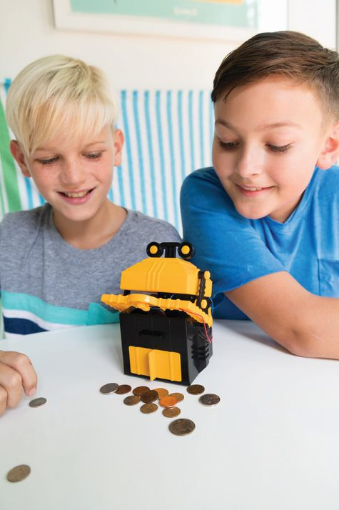 Kit constructie robot - Money Bank Robot, Kidz Robotix [8]