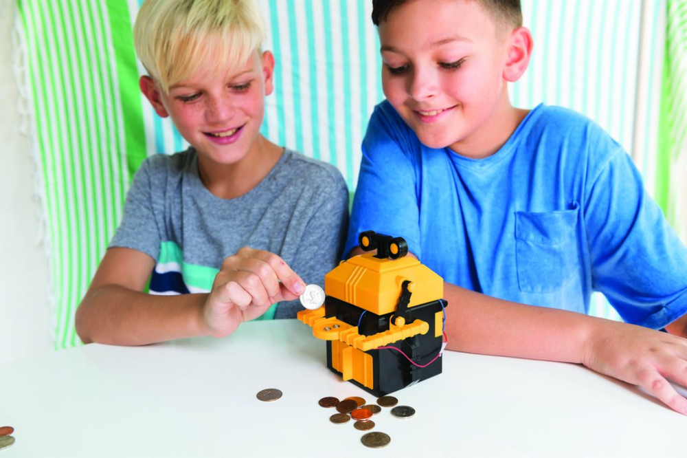 Kit constructie robot - Money Bank Robot, Kidz Robotix [3]