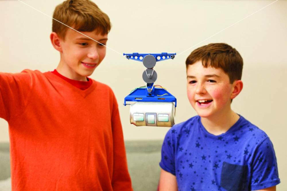 Kit constructie robot - Tin Can Cable Car, Kidz Robotix [7]
