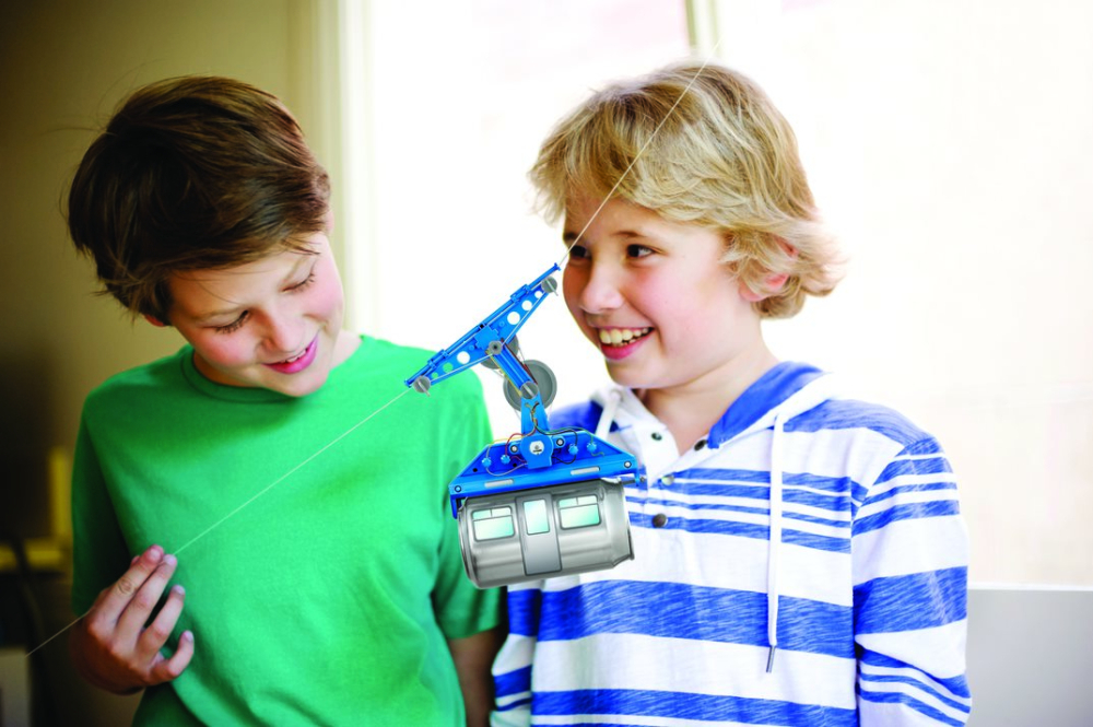 Kit constructie robot - Tin Can Cable Car, Kidz Robotix [6]