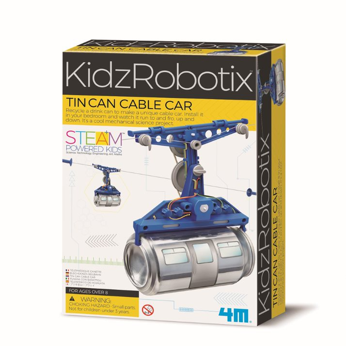 Kit constructie robot - Tin Can Cable Car, Kidz Robotix [1]