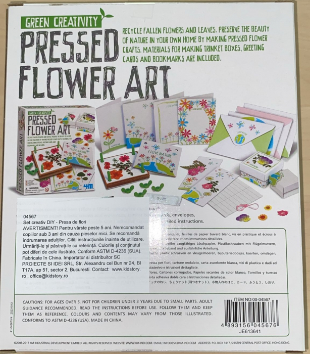 Kit creativ - Presa pentru flori si frunze, Green Creativity, + 5 ani [5]