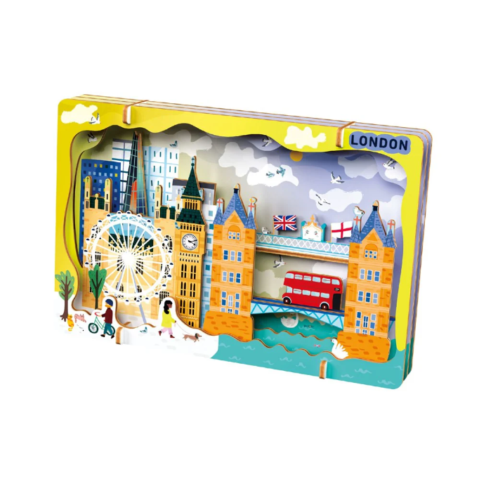 Kit DIY - Creaza Peisaj Urban 3D din lemn - Londra [3]