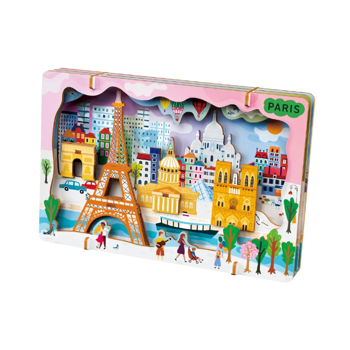 Kit DIY - Creaza Peisaj Urban 3D din lemn - Paris [3]