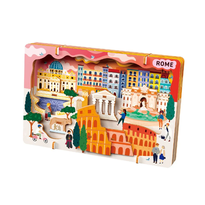 Kit DIY - Creaza Peisaj Urban 3D din lemn - Roma [3]