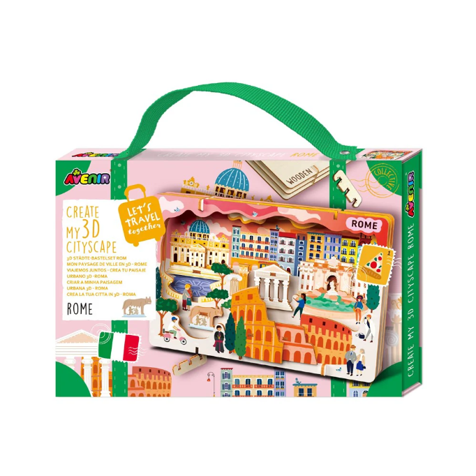 Kit DIY - Creaza Peisaj Urban 3D din lemn - Roma [1]