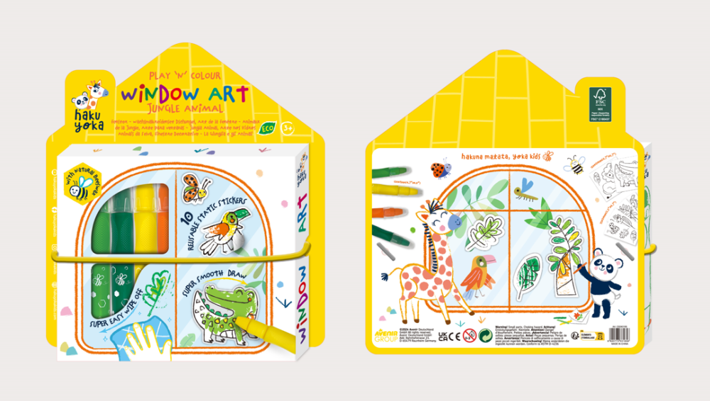 Kit DIY decorare fereasta - Animale din Jungla [3]