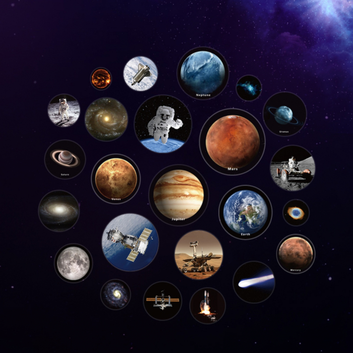 Kit STEM Sistemul solar 3D cu proiector si redare vocala, TopBright, +3 ani [4]