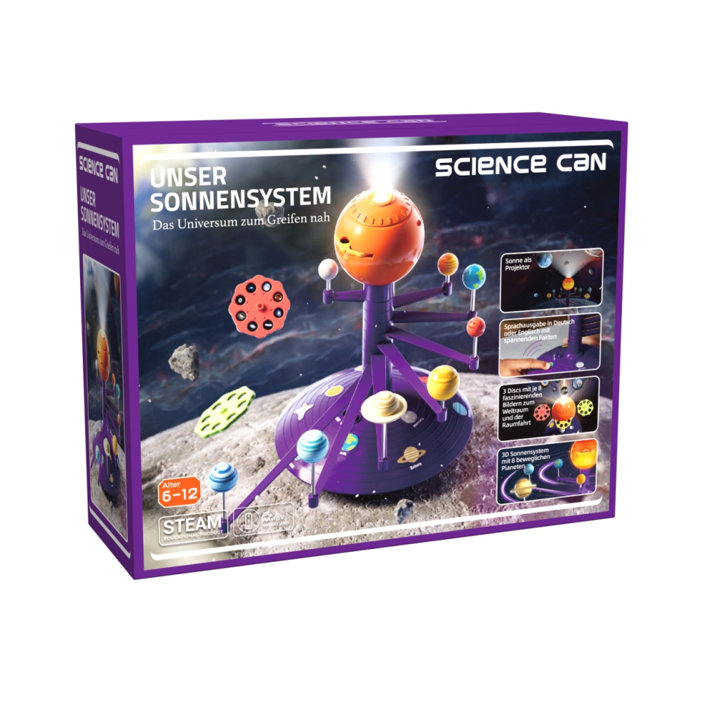 Kit STEM Sistemul solar 3D cu proiector si redare vocala, TopBright, +3 ani [2]