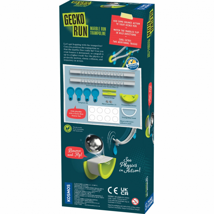 Kit STEM Trambulina - extindere pentru cursa cu obstacole cu bilă metalica, Thames & Kosmos [4]
