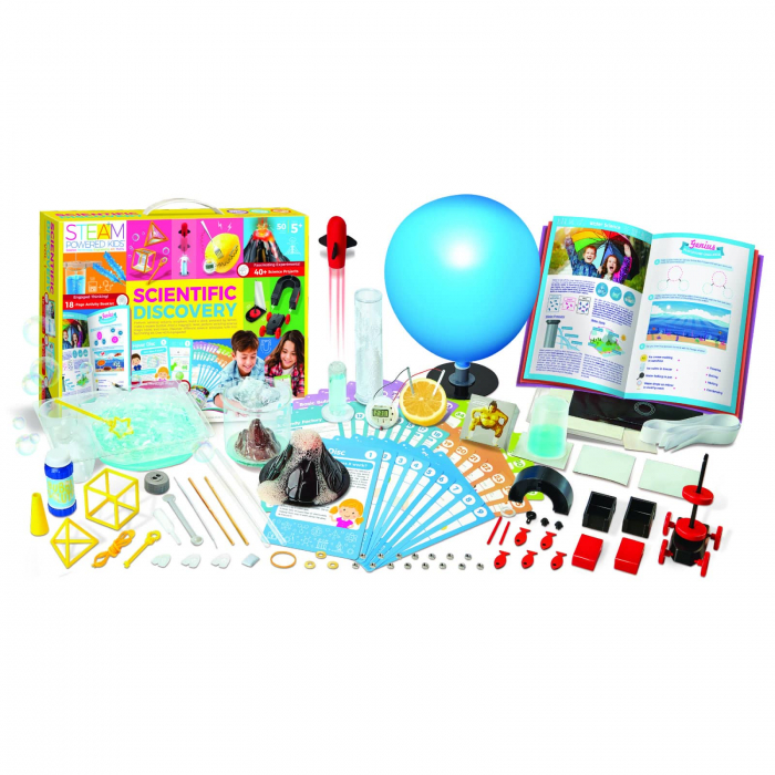Kit stiintific - Descoperiri stiintifice Vol. 1 - 42 experimente, STEAM Kids, 4M, +8 ani [2]