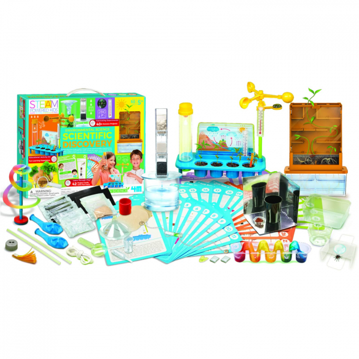 Kit stiintific - Descoperiri stiintifice Vol. 2 - Mediul Inconjurator - 42 experimente, STEAM Kids, 4M, +5 ani [2]
