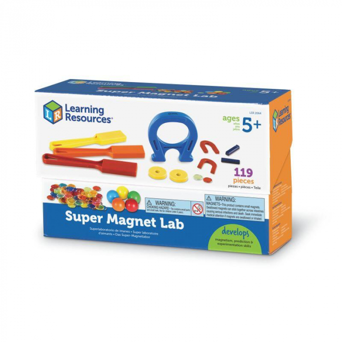 Kitul clasei cu jucarii magnetice, Learning Resources, 4-5 ani + [5]