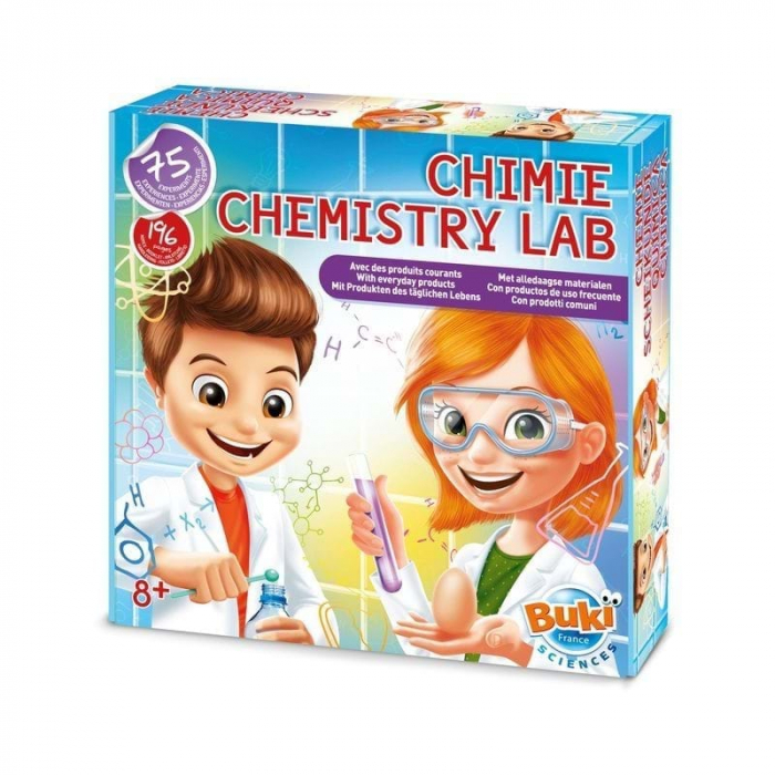 Laboratorul de chimie - 75 de experimente, BUKI France, 8-9 ani + [4]