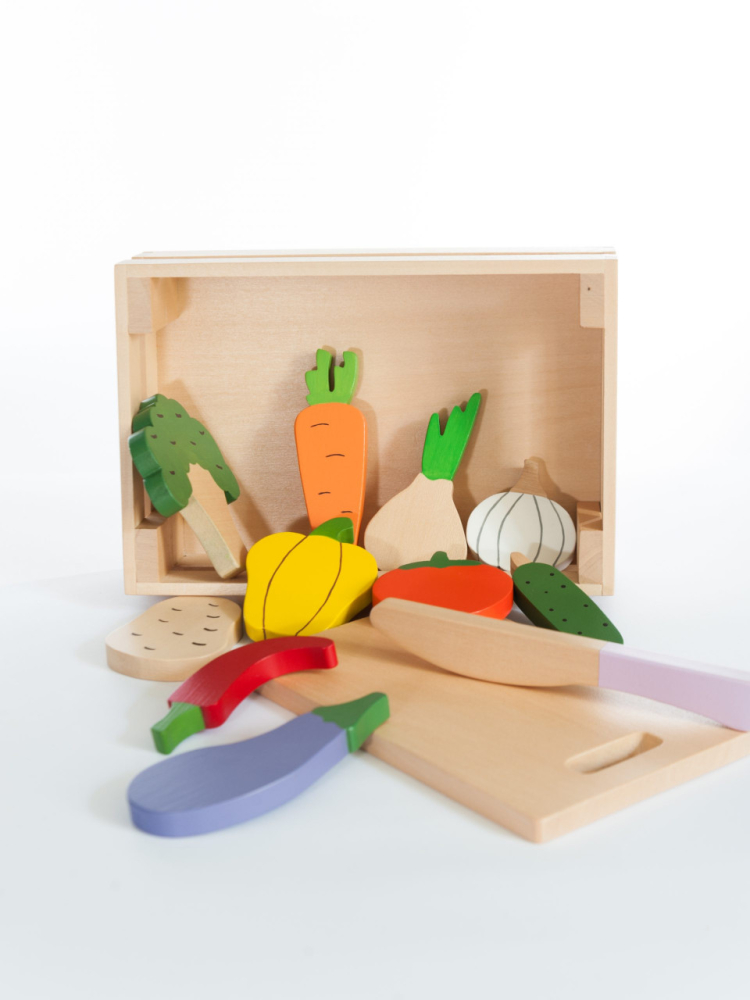 Ladita cu legume, jucarie handmade Marc toys, 2-3 ani + [2]