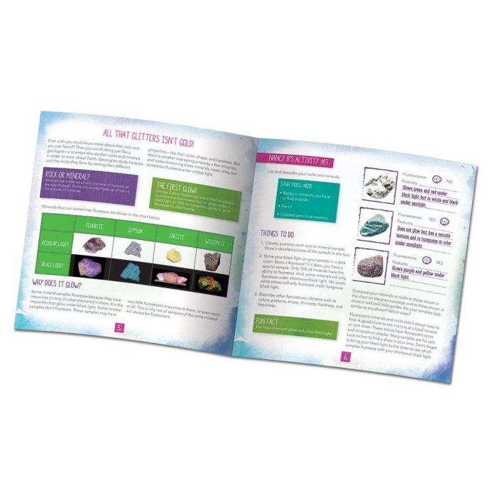 Lampa cu lumina ultravioleta si jurnal de activitati, Educational Insights, 8-9 ani + [4]