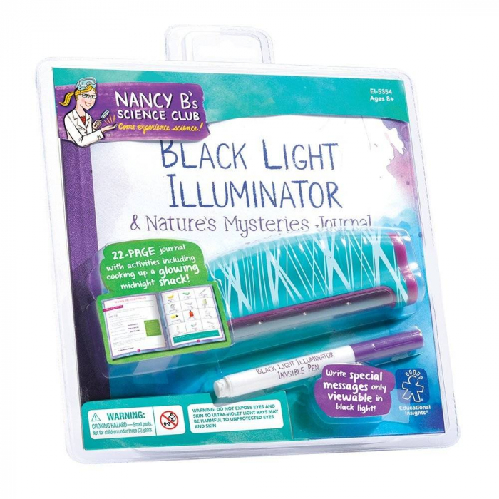 Lampa cu lumina ultravioleta si jurnal de activitati, Educational Insights, 8-9 ani + [3]