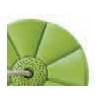 Leagan rotund din plastic, Monkey PP10 - Lime Green [3]