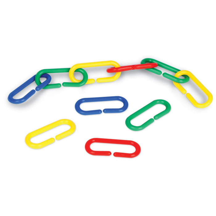 Linknlearn - verigi 4 culori set 500, Learning Resources, 2-3 ani + [2]
