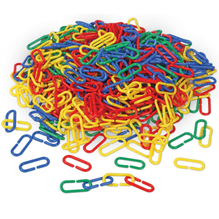 Linknlearn - verigi 4 culori set 500, Learning Resources, 2-3 ani + [6]